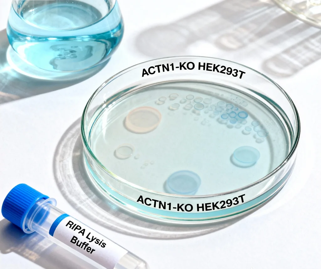 actn1基因敲除hek293t细胞ripa裂解液