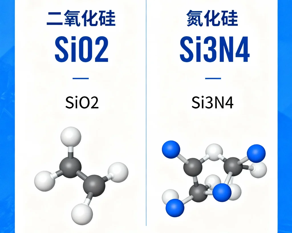 二氧化硅（sio2）、氮化硅（si3n4）