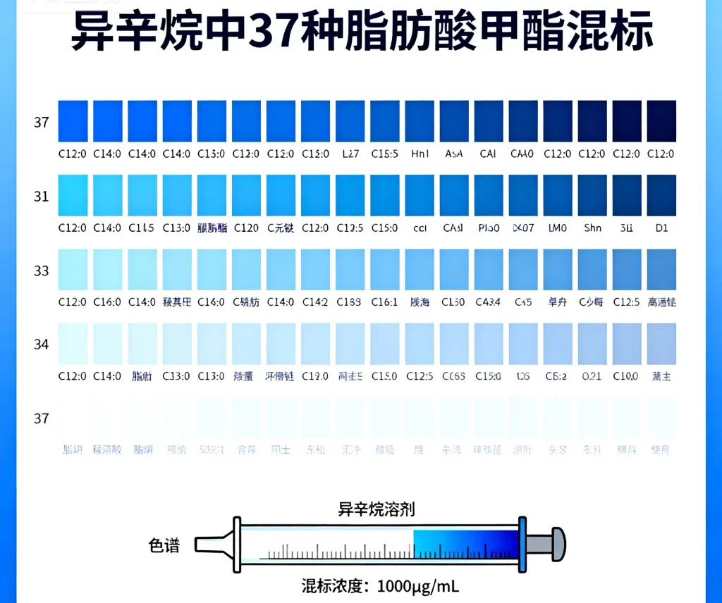 异辛烷中37种脂肪酸甲酯混标