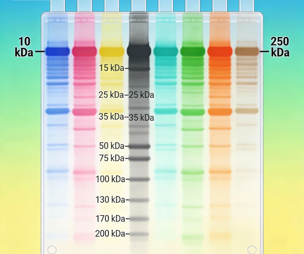 彩色预染蛋白分子量标准 10 250 kda