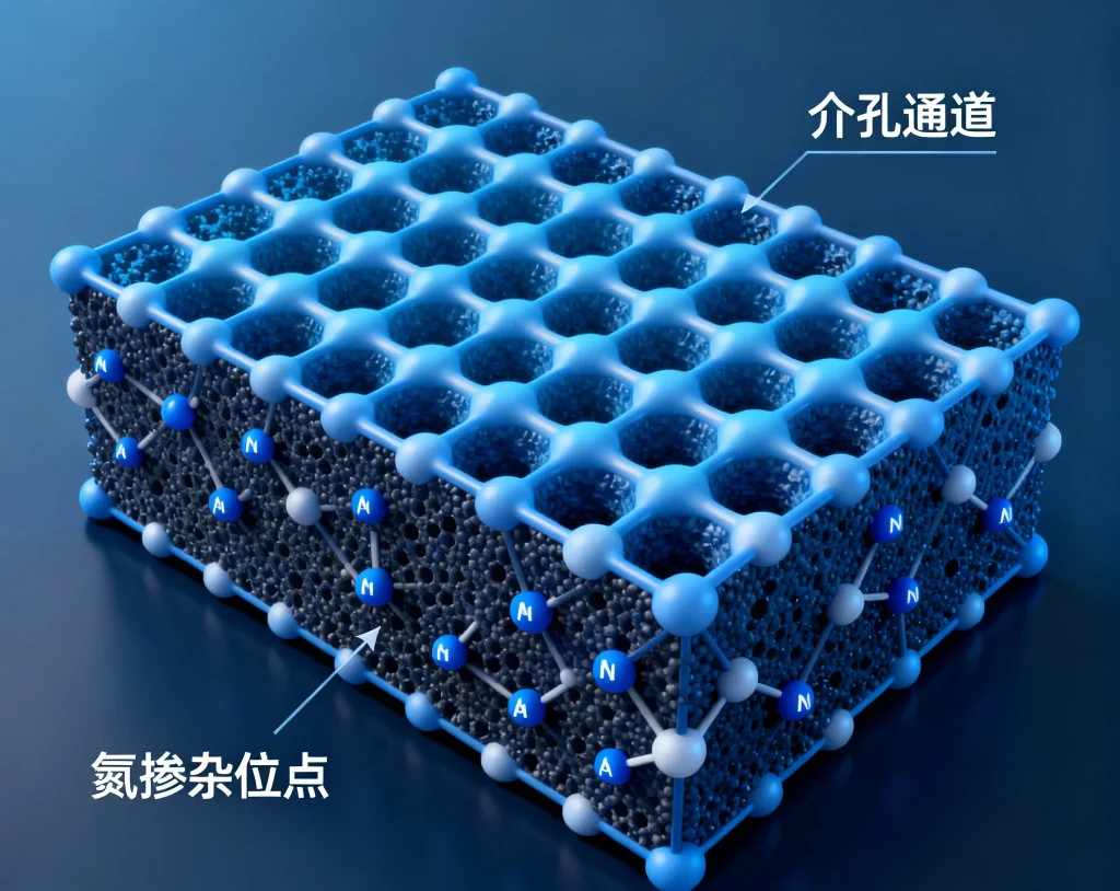 氮掺杂有序介孔碳