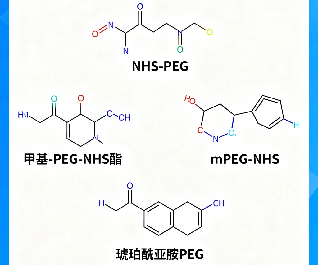 甲基 peg nhs酯 mpeg nhs nhs peg 琥珀酰亚胺