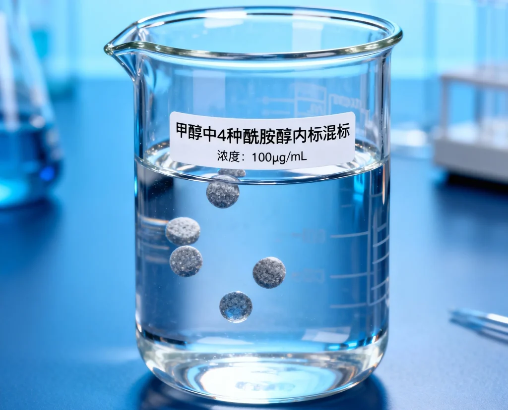 甲醇中4种酰胺醇内标混标