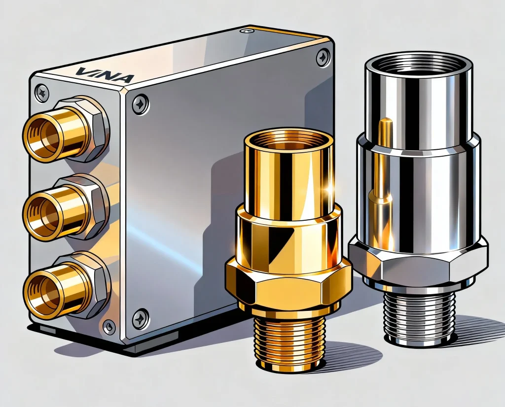 矢量网络分析器（vna）模块、端口连接器（金镀铜）、校准套件（不锈钢）
