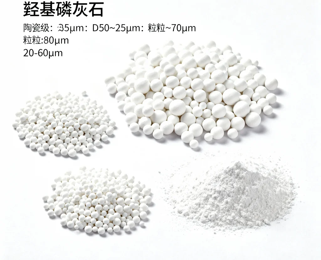 羟基磷灰石，球状 陶瓷级，d50≈25μm 粒径80μm 20 60μm