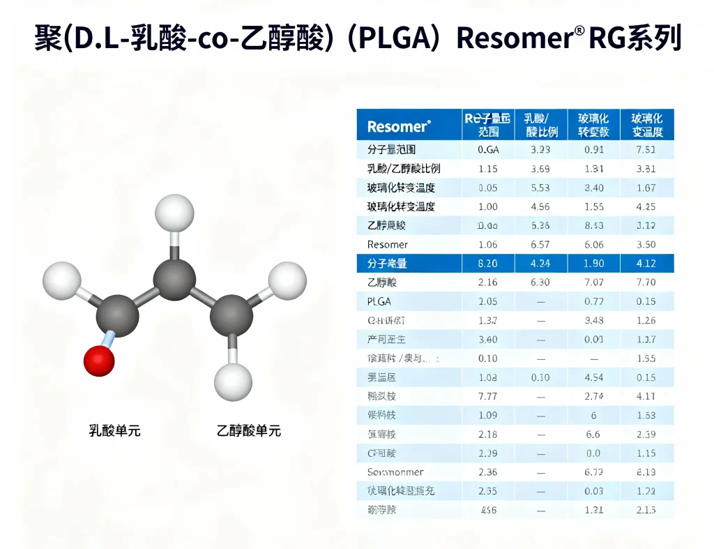 聚dl 乳酸 co 乙醇酸（plga） resomer® rg系列