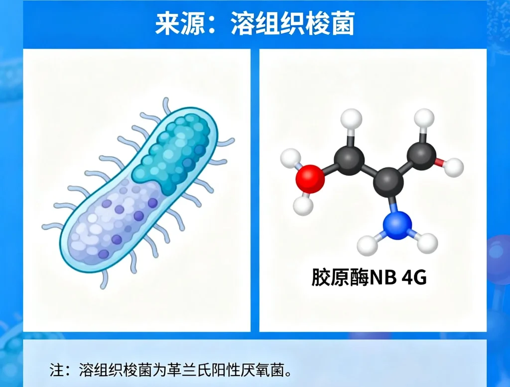 胶原酶 nb 4g 来源于溶组织梭菌