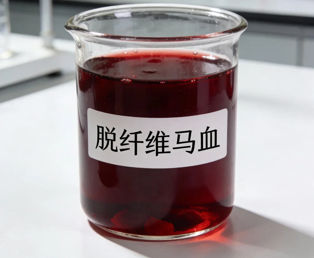 脱纤维马血