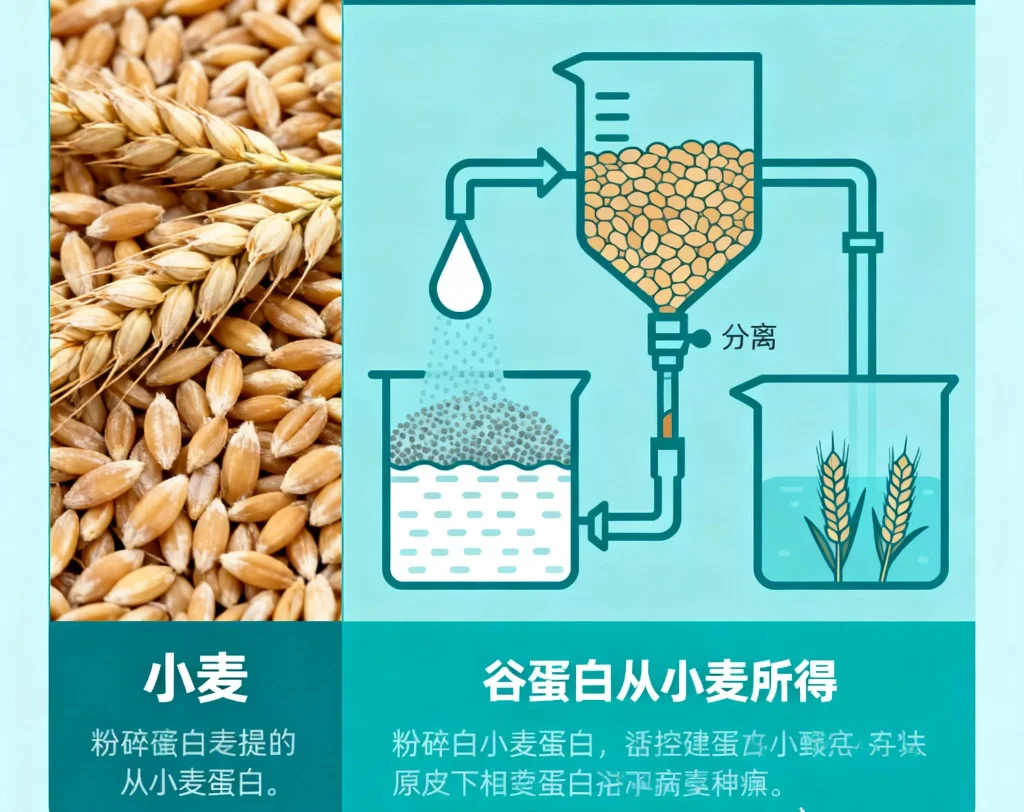 谷蛋白从小麦所得